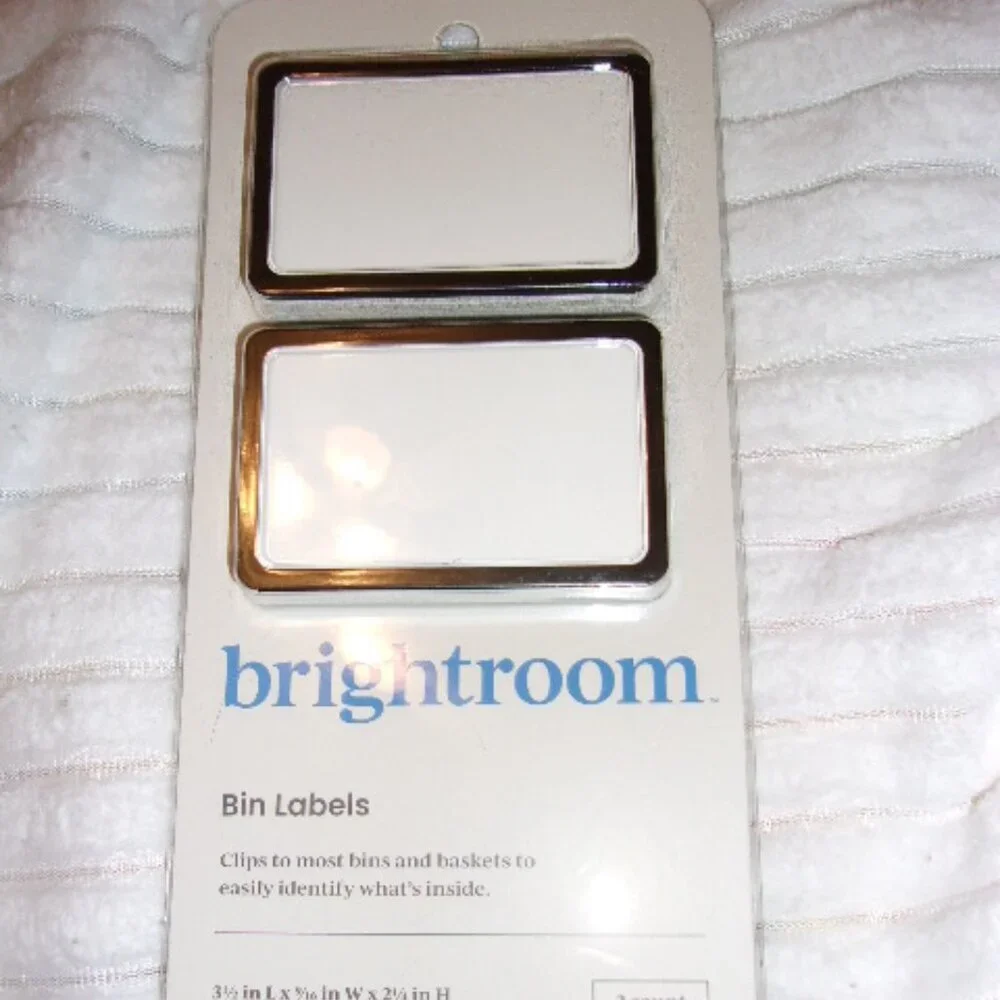 New Brightroom Bin Labels Clips Laundry Organization